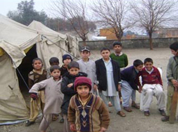 Many returnee families lived in tents with no basic service
