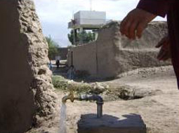 Water is available from a tap