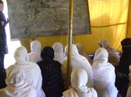 Behsud Girls High School held classes in a tent