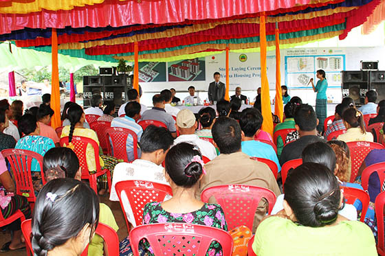 Foundation stone laid for Japan funded Myanmar low cost housing project 