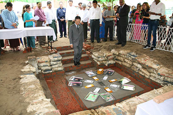 Foundation stone laid for Japan funded Myanmar low cost housing project 