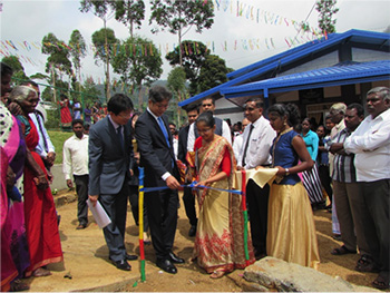 Ambassador of the Republic of Korea to Sri Lanka Officially Opens Community Infrastructure Initiatives Implemented by UN-Habitat in Nuwara Eliya District.