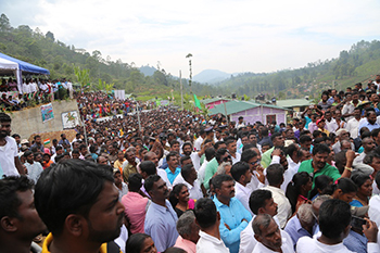 Second Set of Houses Constructed through the Indian Housing Project Handed Over to Estate Families in Nuwara Eliya