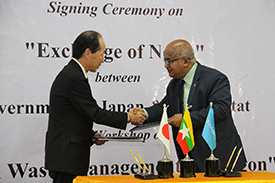 Japan provides support to urgently improve rubbish management in Yangon City, Myanmar