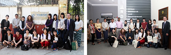 A Study Tour of University Students from Fukuoka to UN-Habitat Myanmar