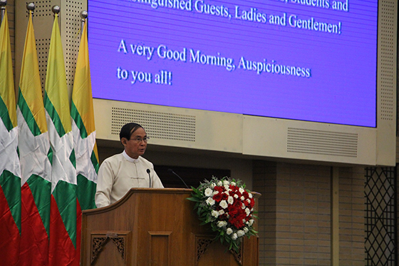 President of Myanmar HE U Win Myint announces national environment and climate change policies to mark World Environment Day 2019