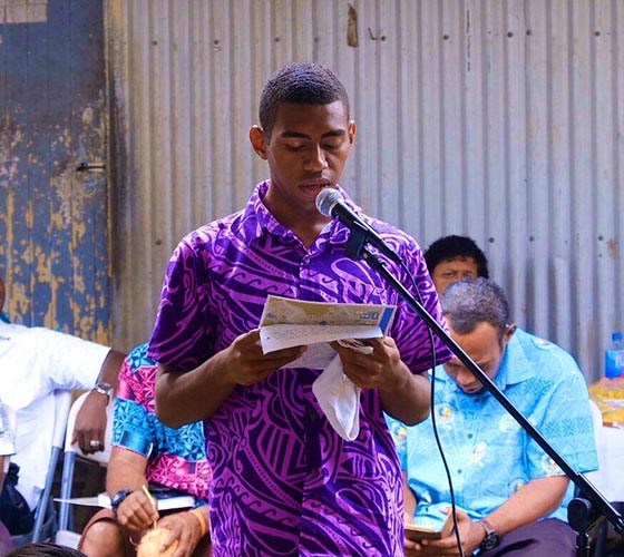 President of the UN General Assembly visits informal settlements under UN-Habitat’s Adaptation Fund project on his first mission to Fiji