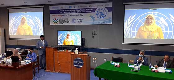 Celebrating UN Decade of Ecosystem Restoration-World Environment Day 2021- UN Habitat Launched Waste Wise Cities Tool in Pakistan