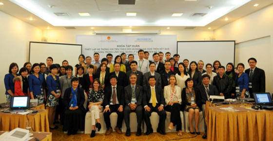 Participants in the training course